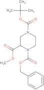 1-Benzyl 4-tert-butyl 2-methyl piperazine-1,2,4-tricarboxylate