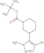 tert-Butyl 3-(4-bromo-1-methyl-1H-pyrazol-5-yl)piperidine-1-carboxylate