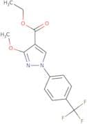 Ethyl 3-methoxy-1-(4-(trifluoromethyl)phenyl)-1H-pyrazole-4-carboxylate