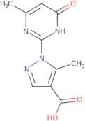 5-Methyl-1-(4-methyl-6-oxo-1,6-dihydropyrimidin-2-yl)-1H-pyrazole-4-carboxylic acid