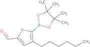 4-Hexyl-5-(4,4,5,5-tetramethyl-1,3,2-dioxaborolan-2-yl)thiophene-2-carbaldehyde