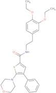N-[2-(3,4-Diethoxyphenyl)ethyl]-5-(4-morpholinyl)-4-phenyl-2-thiophenecarboxamide