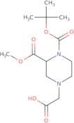 4-Carboxymethyl-piperazine-1,2-dicarboxylic acid 1-tert-butyl ester 2-methyl ester