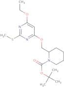 2-(6-Ethoxy-2-methylsulfanyl-pyrimidin-4-yloxymethyl)-piperidine-1-carboxylic acid tert-butyl ester