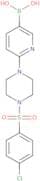(6-(4-((4-Chlorophenyl)sulfonyl)piperazin-1-yl)pyridin-3-yl)boronic acid