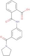 2-{[3-(1-Pyrrolidinylcarbonyl)anilino]-carbonyl}benzoic acid