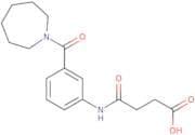 4-[3-(1-Azepanylcarbonyl)anilino]-4-oxobutanoic acid