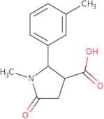 1-Methyl-5-oxo-2-(M-tolyl)pyrrolidine-3-carboxylic acid