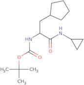 (S)-tert-butyl (3-cyclopentyl-1-(cyclopropylamino)-1-oxopropan-2-yl)carbamate