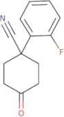 1-(2-Fluorophenyl)-4-oxocyclohexane-1-carbonitrile
