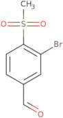 3-Bromo-4-(methylsulfonyl)benzaldehyde