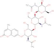 4-Methylumbelliferyl N,N',N''-triacetyl-b-D-chitotrioside