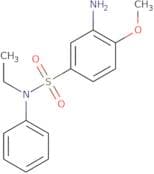 3-Amino-N-ethyl-4-methoxy-N-phenylbenzene-1-sulfonamide