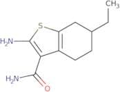 2-Amino-6-ethyl-4,5,6,7-tetrahydro-1-benzothiophene-3-carboxamide