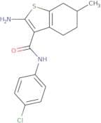 2-Amino-N-(4-chlorophenyl)-6-methyl-4,5,6,7-tetrahydro-1-benzothiophene-3-carboxamide