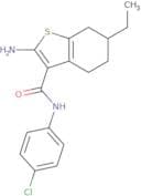 2-Amino-N-(4-chlorophenyl)-6-ethyl-4,5,6,7-tetrahydro-1-benzothiophene-3-carboxamide