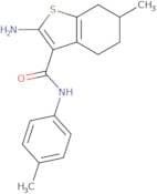 2-Amino-6-methyl-N-(4-methylphenyl)-4,5,6,7-tetrahydro-1-benzothiophene-3-carboxamide
