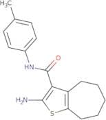 2-Amino-N-(4-methylphenyl)-5,6,7,8-tetrahydro-4H-cyclohepta[b]thiophene-3-carboxamide