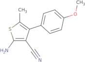 2-Amino-4-(4-methoxyphenyl)-5-methylthiophene-3-carbonitrile
