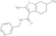 2-Amino-6-methyl-N-(pyridin-3-ylmethyl)-4,5,6,7-tetrahydro-1-benzothiophene-3-carboxamide