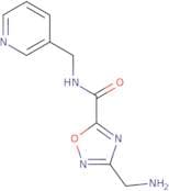 3-(Aminomethyl)-N-(pyridin-3-ylmethyl)-1,2,4-oxadiazole-5-carboxamide