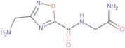 3-(Aminomethyl)-N-(2-amino-2-oxoethyl)-1,2,4-oxadiazole-5-carboxamide