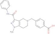 4-{[3-(Anilinocarbonyl)-1-methyl-1,4,6,7-tetrahydro-5H-pyrazolo[4,3-c]pyridin-5-yl]methyl}benzoic …