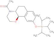 (+)-N-Acetyl 3,4,4a,5,6,10b-hexahydro-2H-naphtho[1,2-b][1,4]oxazine-9-ol triisopropylsilyl ether