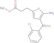 2-Amino-3-(2-chlorobenzoyl)-5-(2-carbomethoxyethyl)thiophene