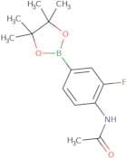 4-Acetamido-3-fluorophenylboronic acid, pinacol ester
