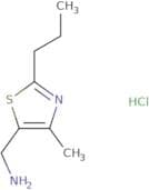 [(4-Methyl-2-propyl-1,3-thiazol-5-yl)methyl]amine hydrochloride