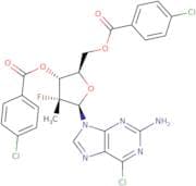 9-[(2R)-3,5-Bis-O-(4-chlorobenzoyl)-2-deoxy-2-fluoro-2-methyl-β-D-erythro-pentofuranosyl]-6-chloro…