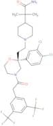 1-[2-[(2R)-4-[2-[3,5-Bis(trifluoromethyl)phenyl]acetyl]-2-(3,4-dichlorophenyl)-2-morpholinyl]ethyl…