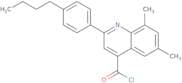 2-(4-Butylphenyl)-6,8-dimethylquinoline-4-carbonyl chloride