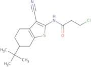 N-(6-tert-Butyl-3-cyano-4,5,6,7-tetrahydro-1-benzothien-2-yl)-3-chloropropanamide