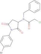 N-Benzyl-N-[1-(4-bromophenyl)-2,5-dioxopyrrolidin-3-yl]-2-chloroacetamide