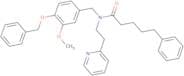 N-(4-(benzyloxy)-3-methoxybenzyl)-5-phenyl-N-(2-(pyridin-2-yl)ethyl)pentanamide