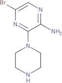 5-Bromo-3-(piperazin-1-yl)pyrazin-2-amine