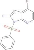 4-Bromo-2-iodo-1-(phenylsulfonyl)-1H-pyrrolo[2,3-b]pyridine