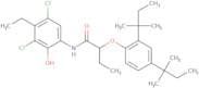 2-(2,4-Bis(tert-pentyl)phenoxy)-N-(3,5-dichloro-4-ethyl-2-hydroxyphenyl)butyramide