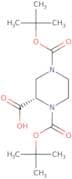(S)-1,4-Bis(tert-butoxycarbonyl)piperazine-2-carboxylic acid