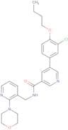 5-(4-Butoxy-3-chlorophenyl)-N-[[2-(4-morpholinyl)-3-pyridinyl]methyl]-3-pyridinecarboxamide