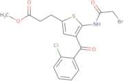 2-Bromoacetylamino-3-(2-chlorobenzoyl)-5-(2-carbomethoxyethyl)thiophene