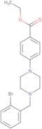 4-[4-[(2-Bromophenyl)methyl]-1-piperazinyl]benzoic acid ethyl ester