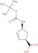 (1R,4S)-4-((tert-Butoxycarbonyl)amino)cyclopent-2-enecarboxylic acid