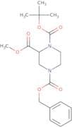 4-Benzyl 1-tert-butyl 2-methyl piperazine-1,2,4-tricarboxylate