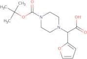 2-(4-Boc-piperazinyl)-2-(2-furanyl)acetic acid