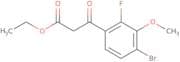 3-(4-Bromo-2-fluoro-3-methoxyphenyl)-3-oxo-propionic acid ethyl ester