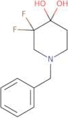 1-Benzyl-3,3-difluoropiperidine-4,4-diol
