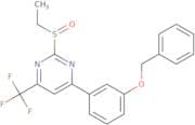 (4-(3-Benzyloxyphenyl)-2-ethylsulfinyl-6-(trifluoromethyl)pyrimidine